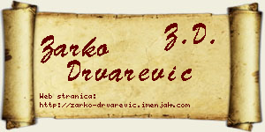 Žarko Drvarević vizit kartica